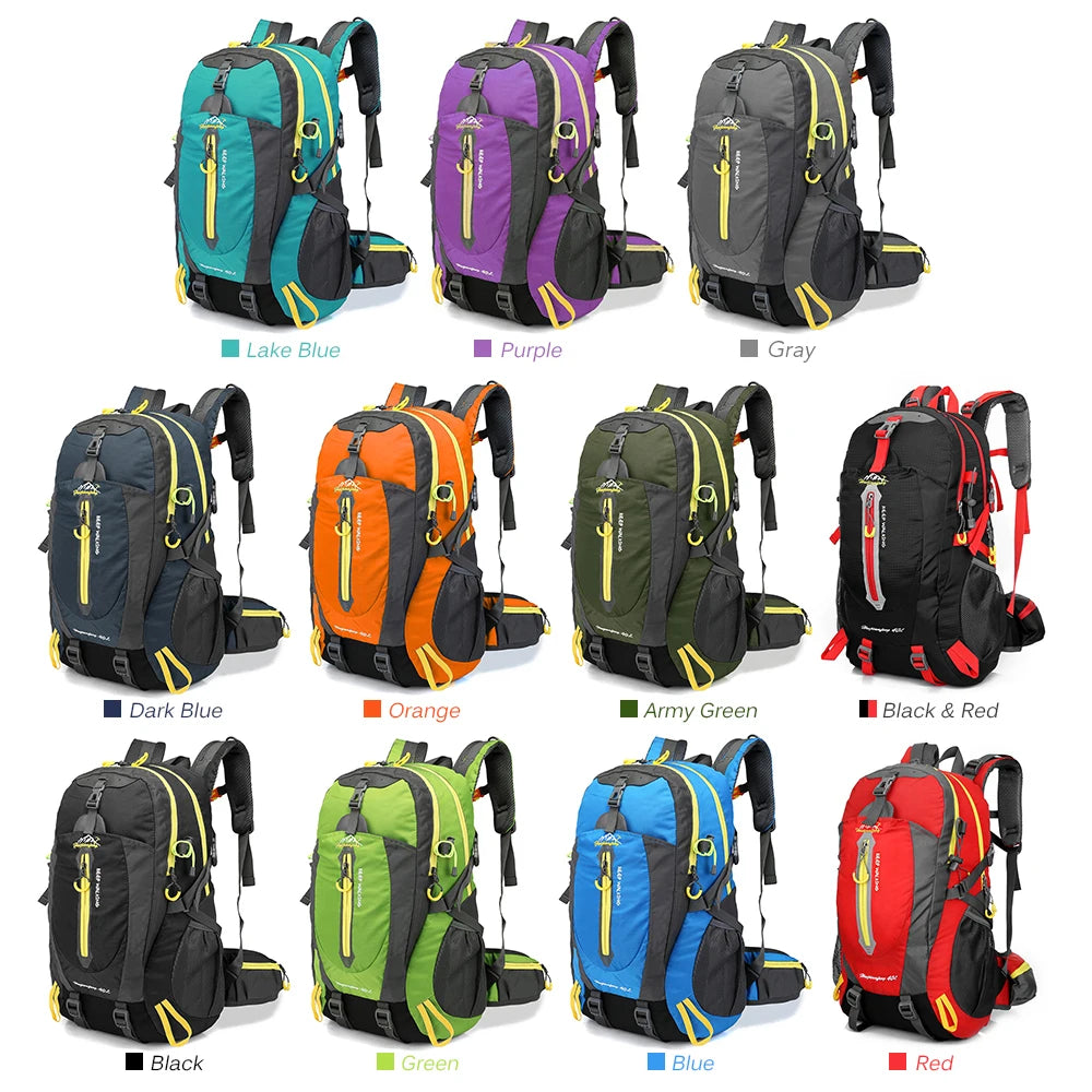 40L Water-Resistant Travel Backpack